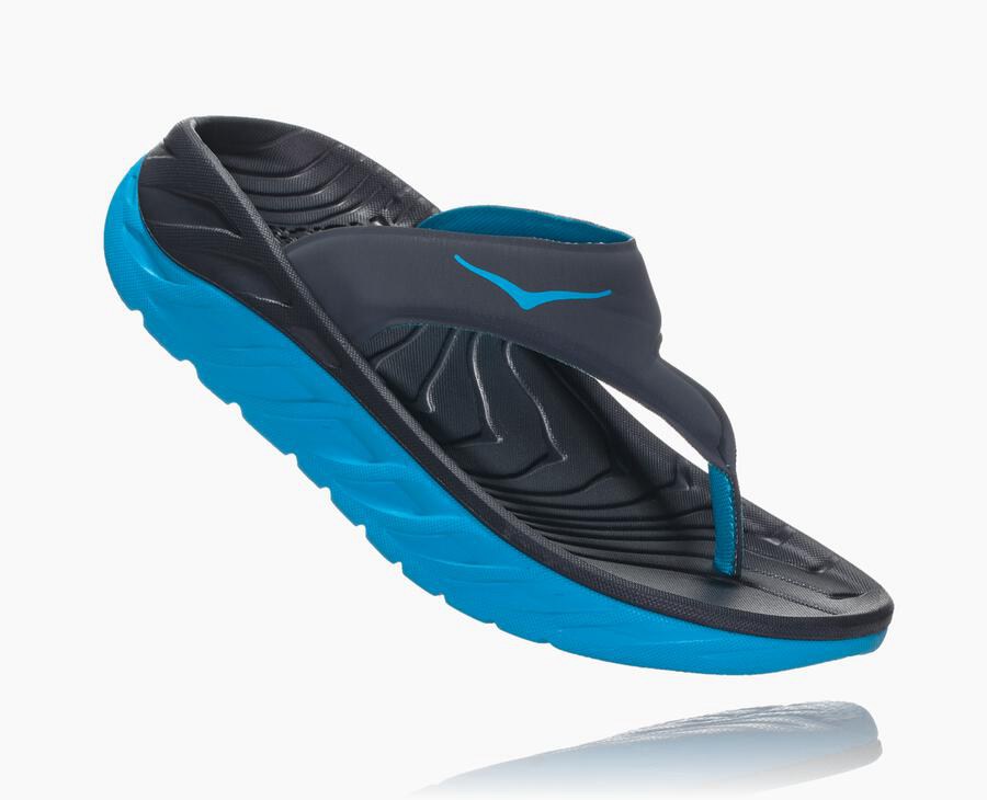 Hoka One One Ora Recovery Flip - Women Sandals - Navy,Australia OUD-816023